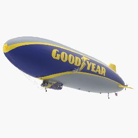 3D model Blimp Goodyear Airship